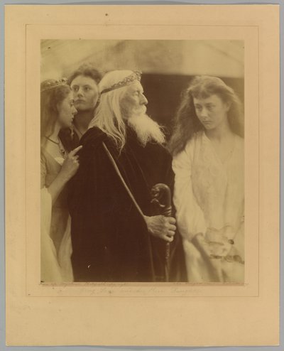 Kuningas Lear jakaa valtakuntansa kolmelle tyttärelleen tekijältä Julia Margaret Cameron