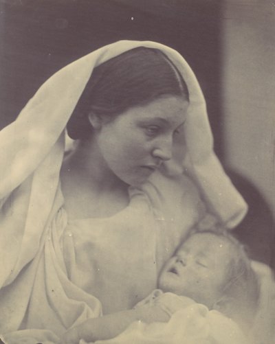 Lepäävä Madonna, 1864. tekijältä Julia Margaret Cameron