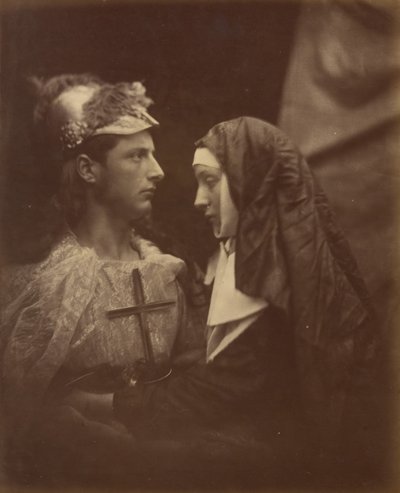 Sir Galahad i la monja pàl·lida, 1874. finlandès tekijältä Julia Margaret Cameron