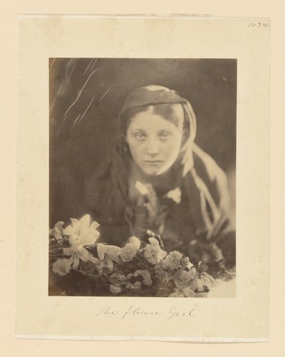 Kukkatyttö tekijältä Julia Margaret Cameron