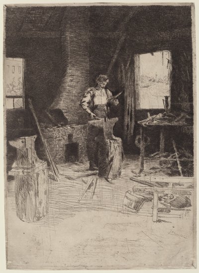 Sepän myymälä tekijältä Julian Alden Weir
