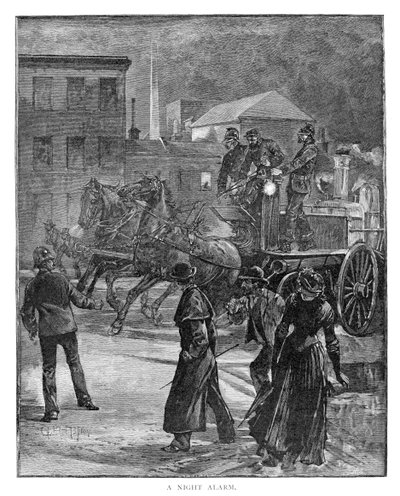 Yöhälytys, 1886. tekijältä Julian Ashton