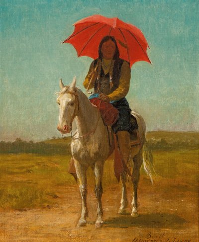 Horseman, Anadarko, Oklahoma, 1890 tekijältä Julian Scott