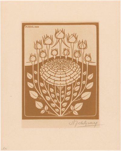 ruusupuska tekijältä Julie de Graag (signed by artist)