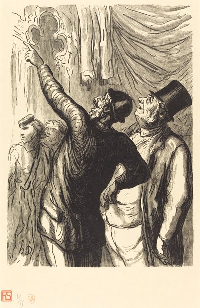 Maailmanlaajuinen näyttely: Aito Cicerone tekijältä Julien Antoine Peulot after Honoré Daumier