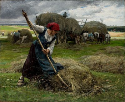 Heinänteko kohtaus tekijältä Julien Dupre