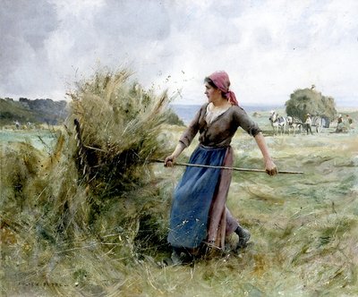 Heinänteko (öljy kankaalle) tekijältä Julien Dupre