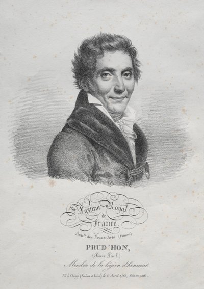 Pierre Paul Prudhon, 1820. tekijältä Julien Leopold Boilly