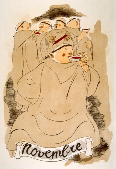 Humoristinen viinikuvitus 1946. Kuvitus Julien Pavil tekijältä Julien Pavil