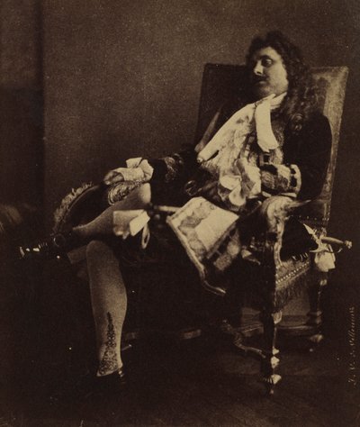 Mr. Leroux Alcesten roolissa Le Misanthropessa, 1850-luvun puolivälissä. tekijältä Julien Vallou de Villeneuve