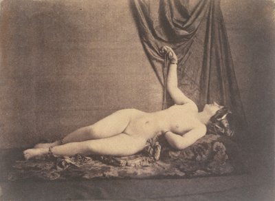 [makaava nainen alaston], n. 1853. tekijältä Julien Vallou de Villeneuve