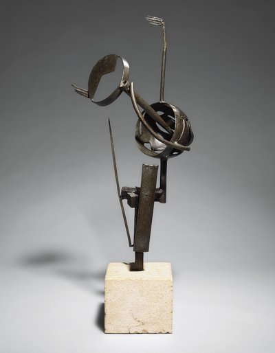 Unelma (The Kiss); Le reve (Le Baiser), n. 1934 (pronssi ruskealla patinalla, pohja) tekijältä Julio Gonzales