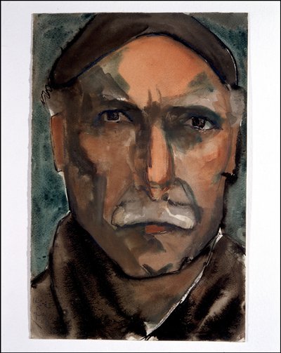 Omakuva (akvarelli paperille) tekijältä Julio Gonzalez