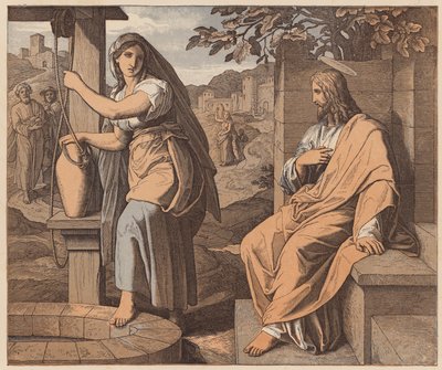 Kristus ja Samarian nainen, Johannes, IV. tekijältä Julius (after) Schnorr von Carolsfeld