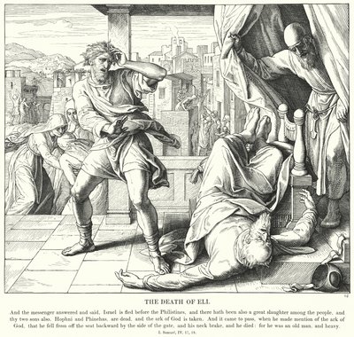 Elin kuolema (kaiverrus) tekijältä Julius (after) Schnorr von Carolsfeld