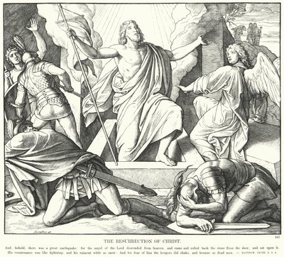 Kristuksen ylösnousemus (kaiverrus) tekijältä Julius (after) Schnorr von Carolsfeld