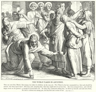 Aviorikoksesta otettu nainen (kaiverrus) tekijältä Julius (after) Schnorr von Carolsfeld