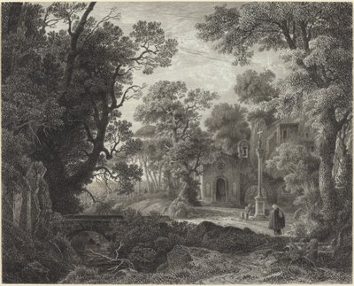 Metsäkappeli illalla tekijältä Julius Albert Elsasser