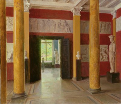 Pylväshalli Hampurin taidehallin vanhassa osassa, 1928 tekijältä Julius August Friedrich Theodor von Ehren