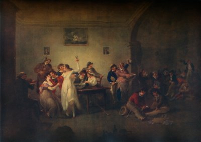 Naimattomien merimiesten paluu, c1800 tekijältä Julius Caesar Ibbetson