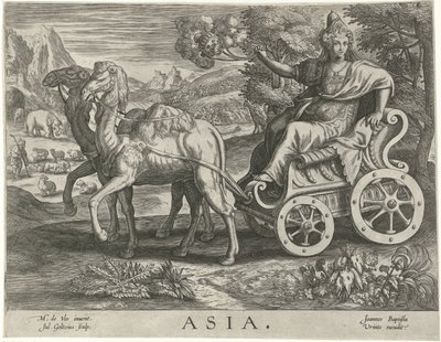 Aasia Aasia (otsikko esineessä) Neljä maanosaa (sarjan nimi) tekijältä Julius Goltzius