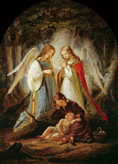 Suojelusenkelit, 1836. tekijältä Julius Huebner