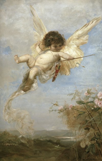 Cupido, 1878 tekijältä Julius Kronberg