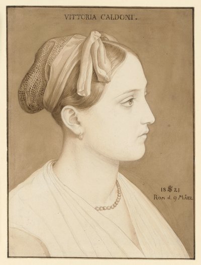Vittoria Caldonin muotokuva tekijältä Julius Schnorr von Carolsfeld
