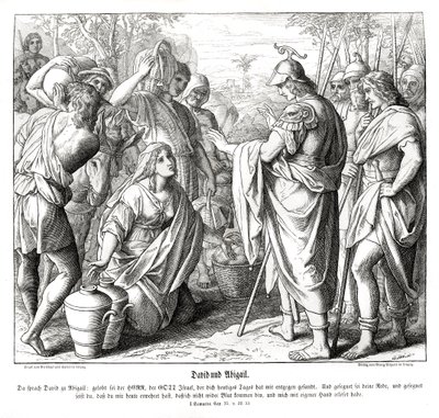 David ja Abigail tekijältä Julius Schnorr von Carolsfeld