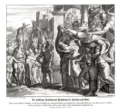 Jerusalemin kukistuminen, 2 kuningasta tekijältä Julius Schnorr von Carolsfeld