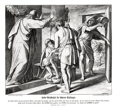 Jobin koettelemukset, Job tekijältä Julius Schnorr von Carolsfeld