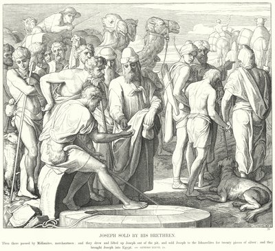 Joosef myivät veljiensä toimesta tekijältä Julius Schnorr von Carolsfeld