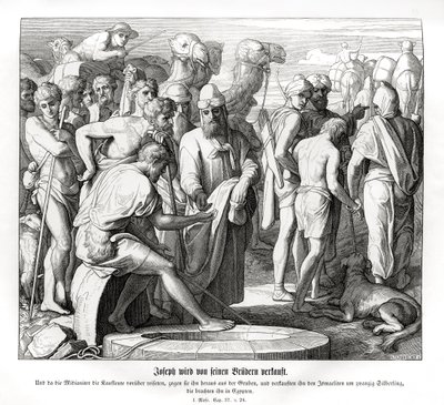 Hänen veljensä, Genesis, myy Joosefin tekijältä Julius Schnorr von Carolsfeld