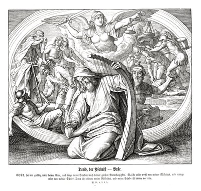Psalmit - parannus tekijältä Julius Schnorr von Carolsfeld