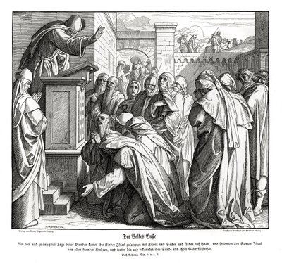 Kansan parannus, Nehemia tekijältä Julius Schnorr von Carolsfeld