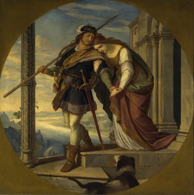 Siegfriedin jäähyväiset Kriemhildille tekijältä Julius Schnorr von Carolsfeld