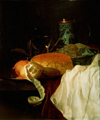 "Hedelmät, leipä ja viini", 1600-luku. tekijältä Juriaen van Streeck