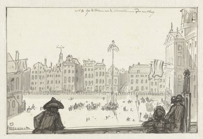 Perustuslain asettamisen juhla 19. toukokuuta 1798 tekijältä Jurriaan Andriessen