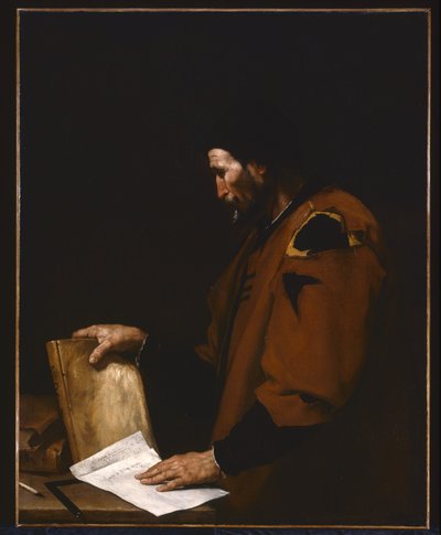 Aristoteles (öljy kankaalle) tekijältä Jusepe de Ribera