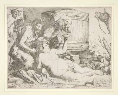 Bacchanal (Drunken Silenus) tekijältä Jusepe de Ribera