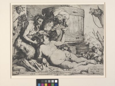 Drunken Silenus (etsaus) tekijältä Jusepe de Ribera