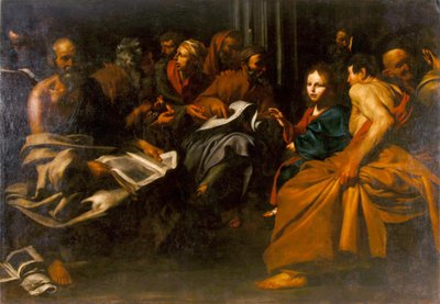 Jeesus lääkäreiden joukossa tekijältä Jusepe de Ribera