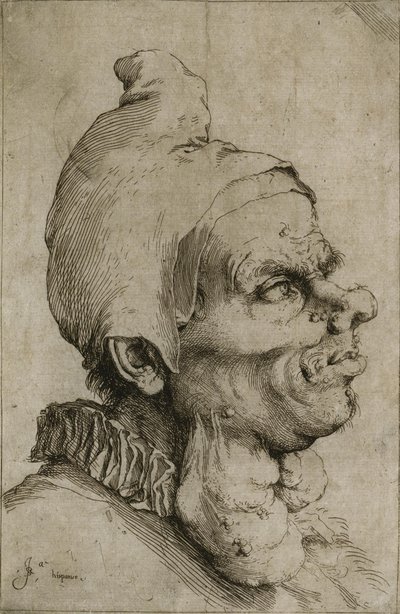 Suuri groteski pää tekijältä Jusepe de Ribera