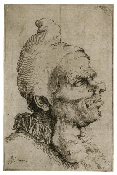 Suuri groteski pää tekijältä Jusepe de Ribera