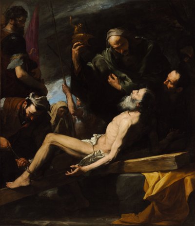 Pyhän Andreaksen marttyyrikuolema tekijältä Jusepe de Ribera