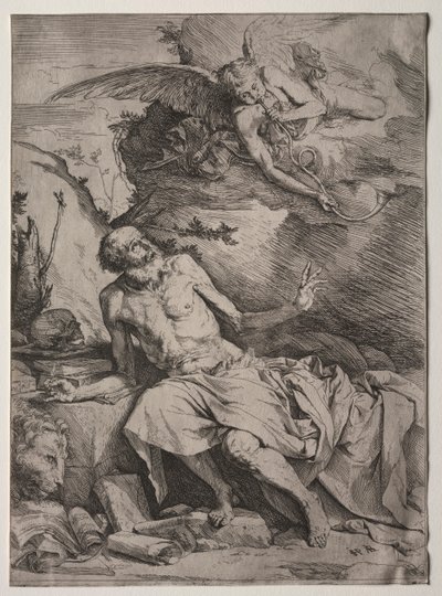 Pyhä Jerome. tekijältä Jusepe de Ribera