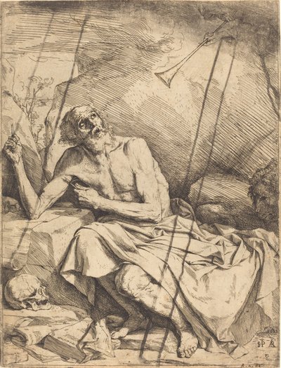 Pyhä Hieronymus kuulee viimeisen tuomion trumpetin tekijältä Jusepe de Ribera