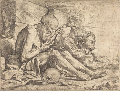 Saint Jerome Reading tekijältä Jusepe de Ribera