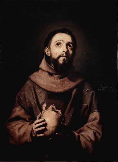 Pyhä Franciscus Assisilainen (öljy kankaalle tekijältä Jusepe de Ribera
