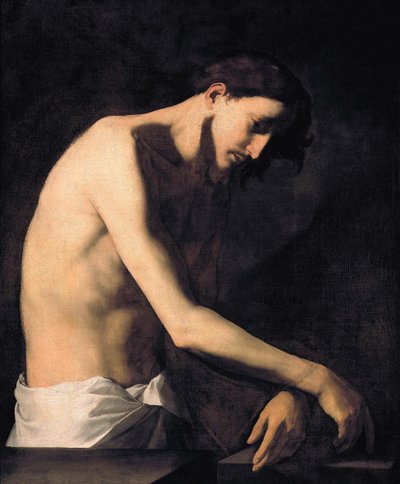 Kristuksen liputus par Ribera, Jose, de (1591-1652). Öljy kankaalle, koko: 99x81, n. 1620, Galleria Sabauda, Torino tekijältä Jusepe de Ribera